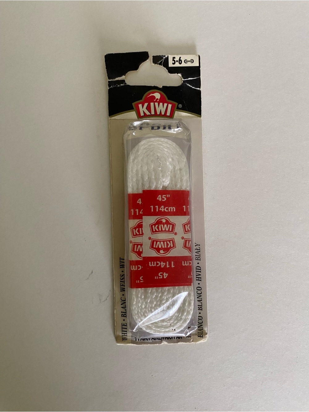 KIWI Sport 1 pair White Shoelace
